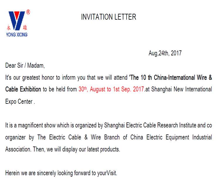 invitation letter